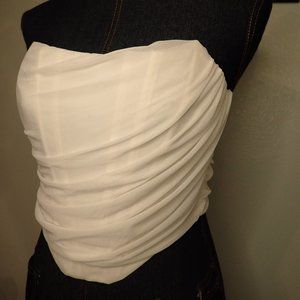 White corset with boning